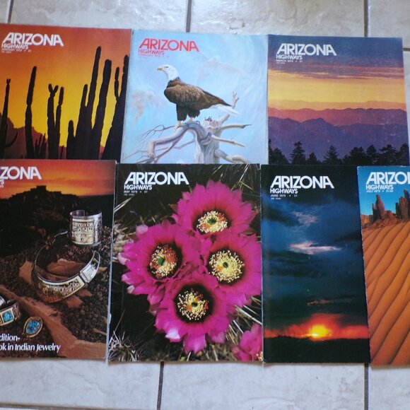 ARIZONA HIGHWAYS Other - 7 ARIZONA HIGHWAYS MAGAZINES 1979 Including COLLECTOR'S EDITION